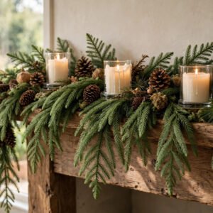 Real Touch Norfolk Pine Garland (6 Ft)
